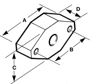 Flange Bearings 2-Bolt & 4-Bolt from Diversified Plastics 2-bolt and 4-bolt flange bearings, high performance and low maintenance, diamond shaped