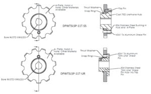 shear pin sprockets