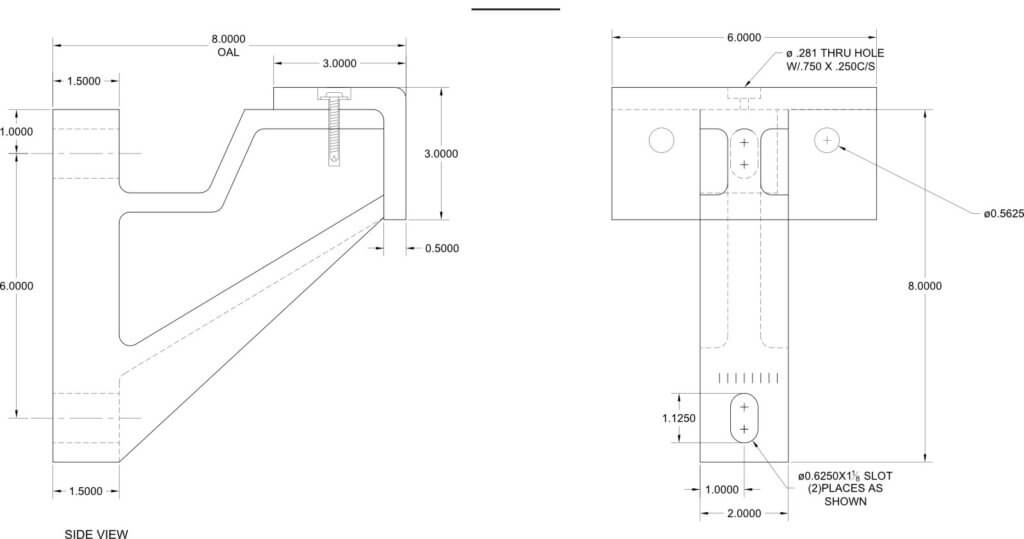 Custom Made, Fabricated Wall Brackets Diversified Plastics, Inc.