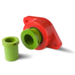 plastic molded wall bearing